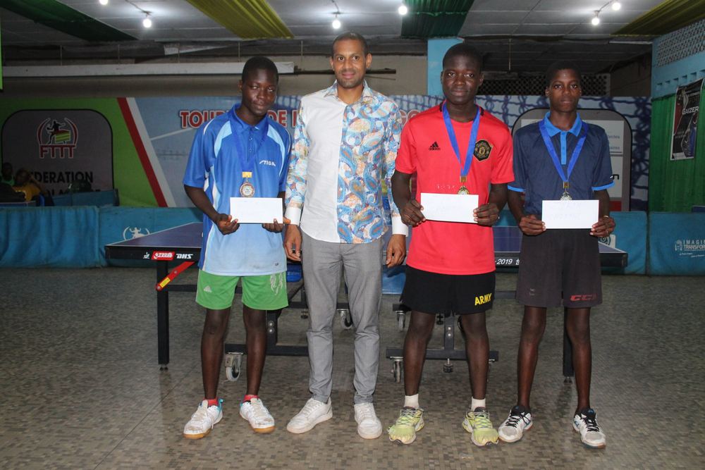 Chpts Nationaux Ping-Pong: Komivi Dansou et Oswaldo Agbakpem couronnés