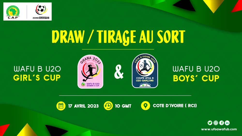 UFOA-B: Tirages U20 garçons et filles effectués